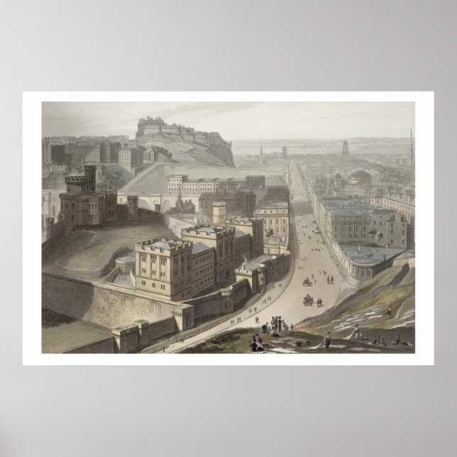Edinburgh, Calton Hill, A Voyage Around Poster (Vorne)