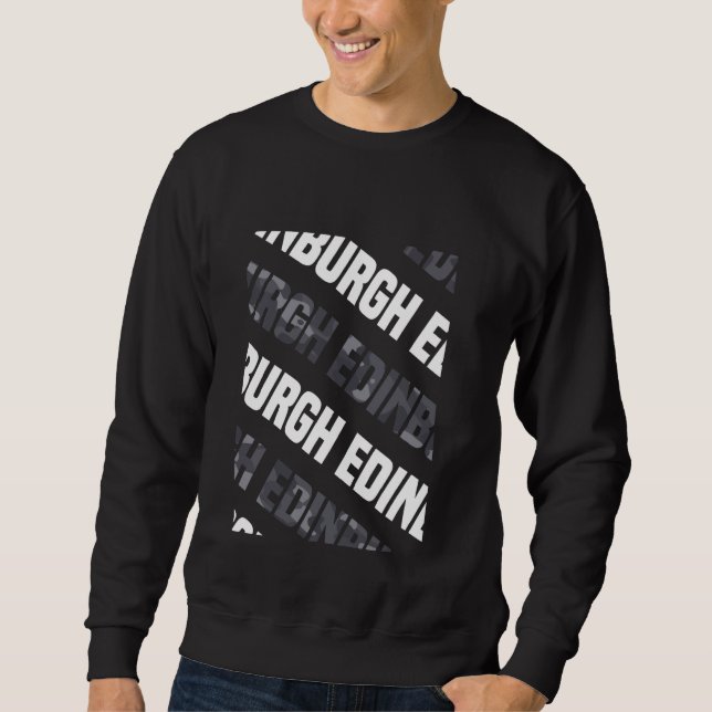 Edinburgh Camouflage Pattern Gray Camouflage Sweatshirt (Vorderseite)