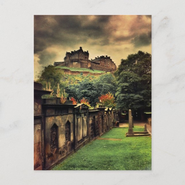 Edinburgh Castle - Antique Style Postkarte (Vorderseite)