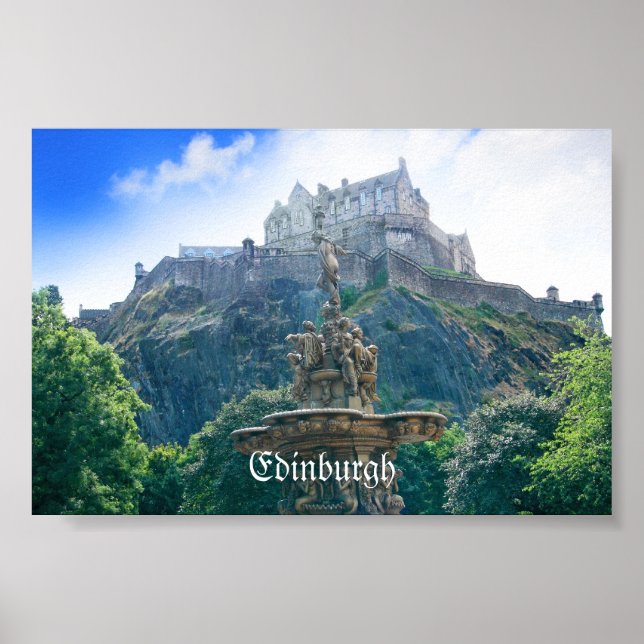 Edinburgh Castle Customize Produkt Poster (Vorne)