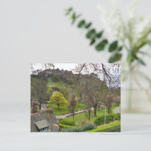 Edinburgh Castle im Frühling Postkarte