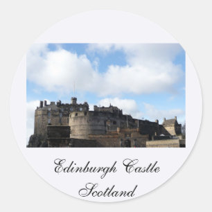 Edinburgh Castle in Schottland Runder Aufkleber