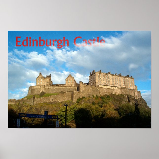Edinburgh Castle Print Poster (Vorne)