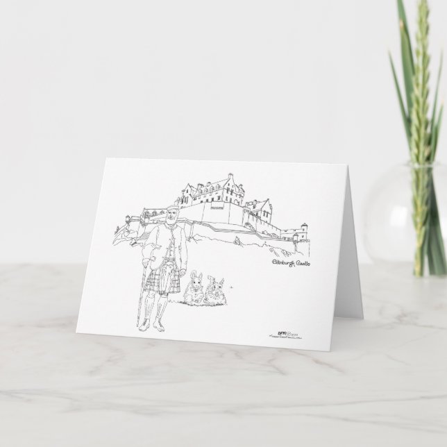 Edinburgh Castle, Schottland Karte (Vorderseite)