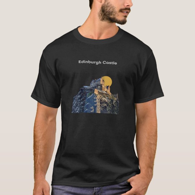 Edinburgh Castle Schottland Märchen Royal Retro Tr T-Shirt (Vorderseite)