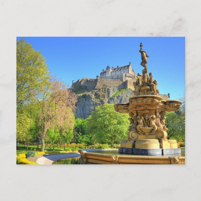 Edinburgh Castle, Schottland Postkarte (Vorderseite)
