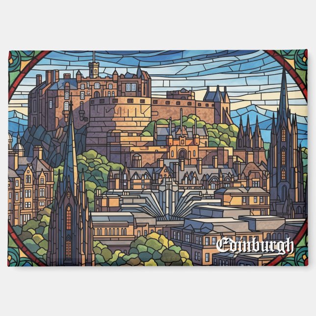 Edinburgh Castle Schottland Reise Magnet (Vorderseite)