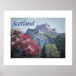 Edinburgh Castle Scotland Gemälde von Pola.B.Alex Poster