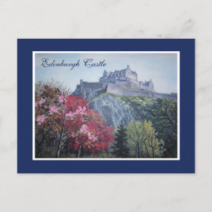 Edinburgh Castle Scotland Gemälde von Pola.B.Alex Postkarte