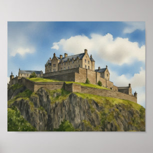 Edinburgh Castle Scotland Poster