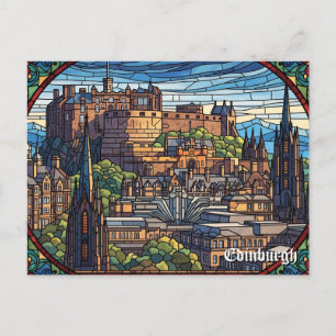 Edinburgh Castle Scotland Travel Postkarte