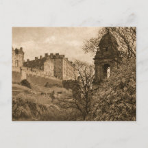 Edinburgh Castle Sepia Photograph