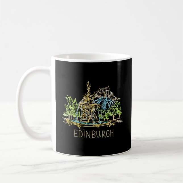 Edinburgh City Scotland UK Kaffeetasse (Links)