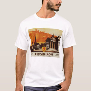 Edinburgh durch LNER Schienen-Plakat T-Shirt