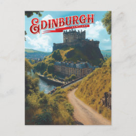 Edinburgh: Ein schottischer Misty Postkarte