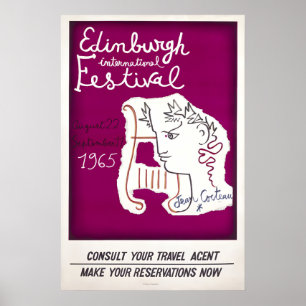 Edinburgh Festival Vintage Poster Drucke