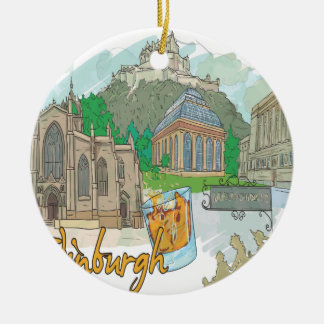 Edinburgh Keramik Ornament