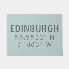 Edinburgh Latitude Longitude Fußmatte