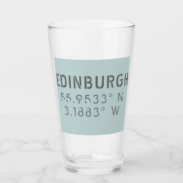 Edinburgh Latitude & Longitude Glas