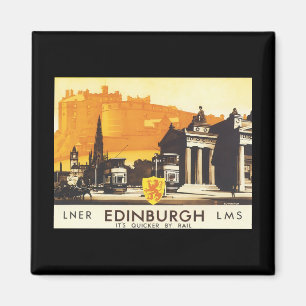 Edinburgh LNER Fine Vintage Travel Poster Magnet