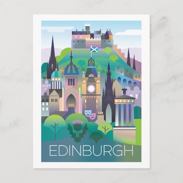 Edinburgh Postcard Postkarte (Vorderseite)