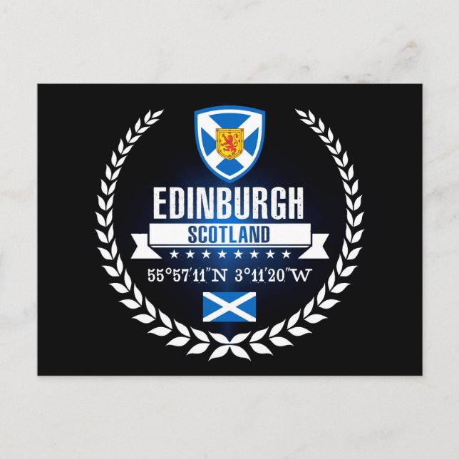 Edinburgh Postkarte (Vorderseite)