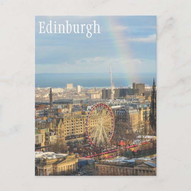 Edinburgh Postkarte (Vorderseite)