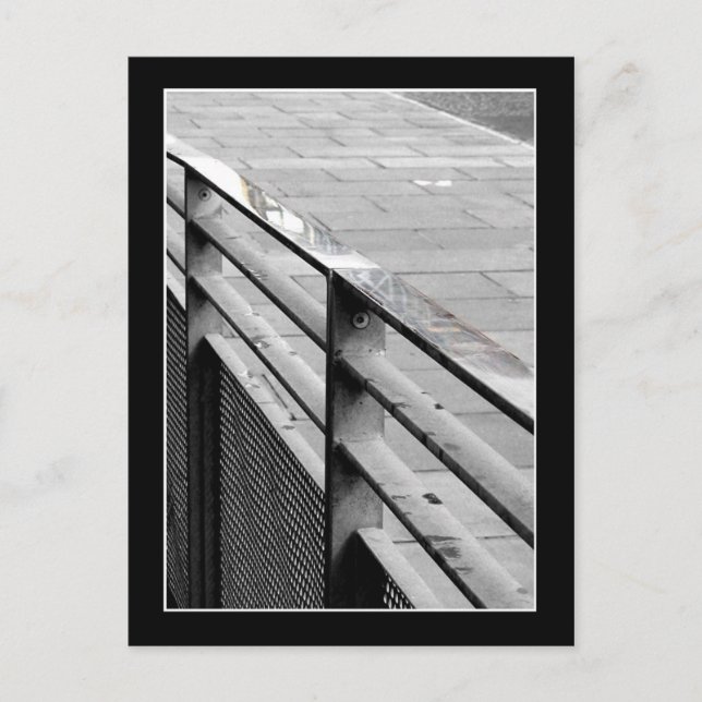 Edinburgh Railings Postkarte (Vorderseite)