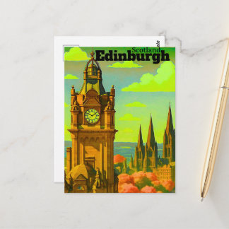 Edinburgh Reise Postkarte, Edinburgh Reise Kunst, Postkarte