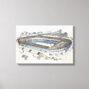 Edinburgh Rugby Stadion Skizzenkunst Leinwanddruck