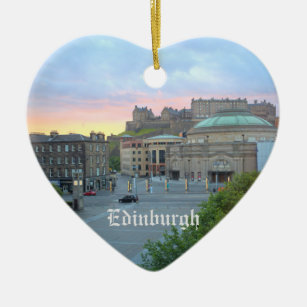 Edinburgh-Schloss Schottland Keramikornament