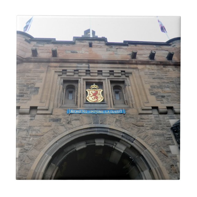 Edinburgh-SchlossGatehouse Fliese (Vorderseite)