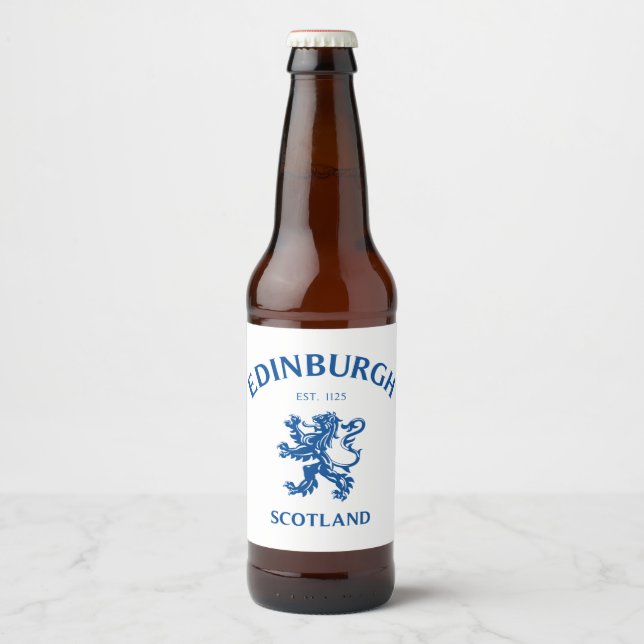 EDINBURGH Schottland Bierflaschenetikett (Vorderseite)