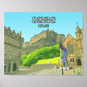 Edinburgh Schottland Burg Vereinigtes Königreich V Poster