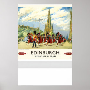 Edinburgh Schottland Erleben Sie Großbritannien mi Poster
