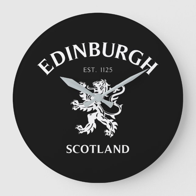 EDINBURGH Schottland Große Wanduhr (Vorderseite)