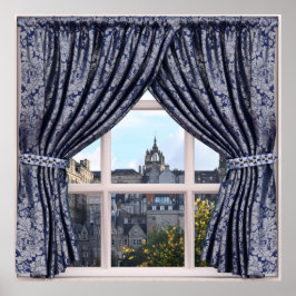 Edinburgh, Schottland - Imitate Window View Poster