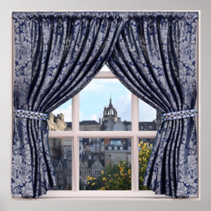 Edinburgh, Schottland - Imitate Window View Poster