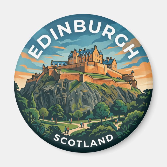 Edinburgh Schottland Magnet (Vorne)