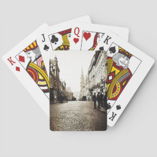 EDINBURGH SCHOTTLAND MAYBOLE STREET SZENE 1910 SPIELKARTEN