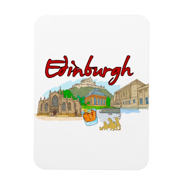Edinburgh - Schottland.png Magnet (Vertikal)