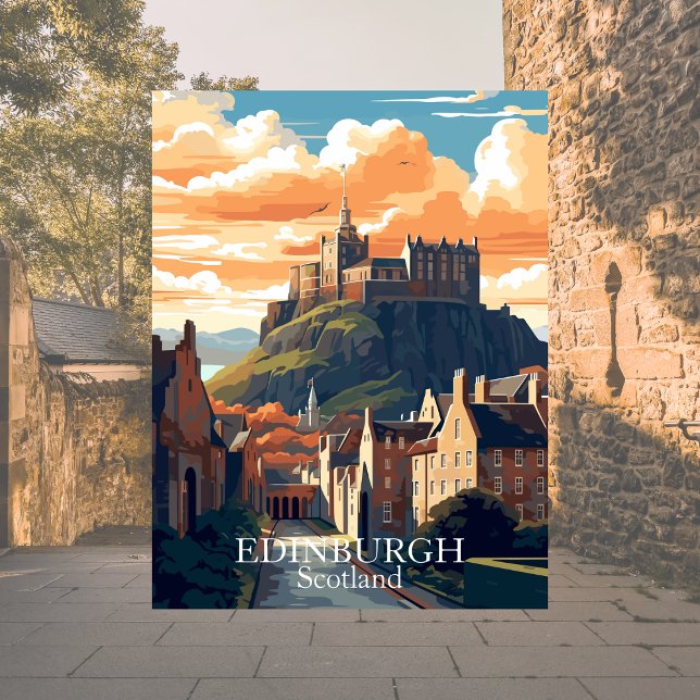Edinburgh, Schottland Postcard - Edinburgh Castle Postkarte (Edinburgh, Scotland)