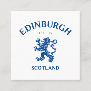 EDINBURGH Schottland Quadratische Visitenkarte