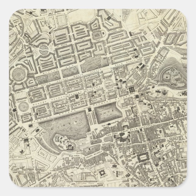 Edinburgh, Schottland Quadratischer Aufkleber (Vorderseite)