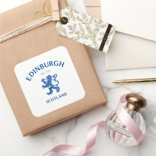 EDINBURGH Schottland Quadratischer Aufkleber
