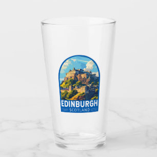 Edinburgh Schottland Reise Kunst Vintage Glas