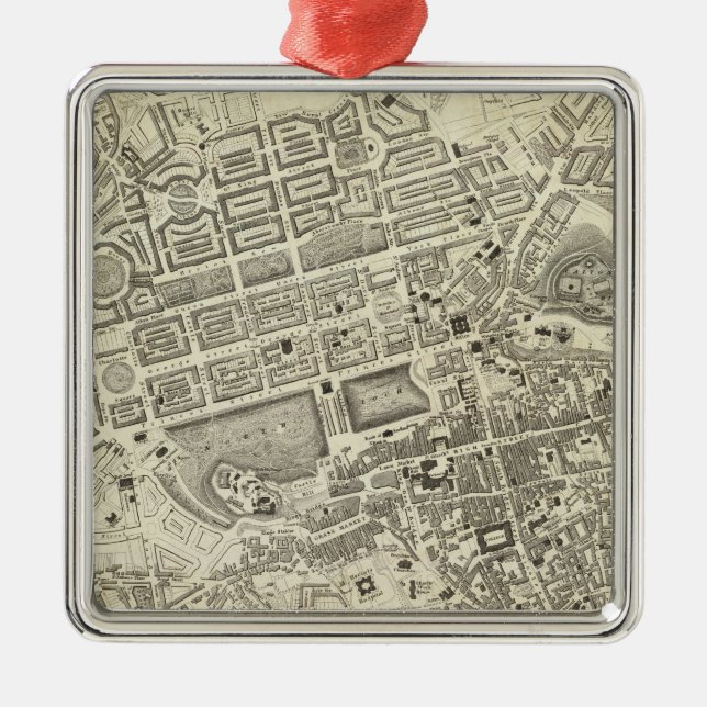 Edinburgh, Schottland Silbernes Ornament (Vorne)