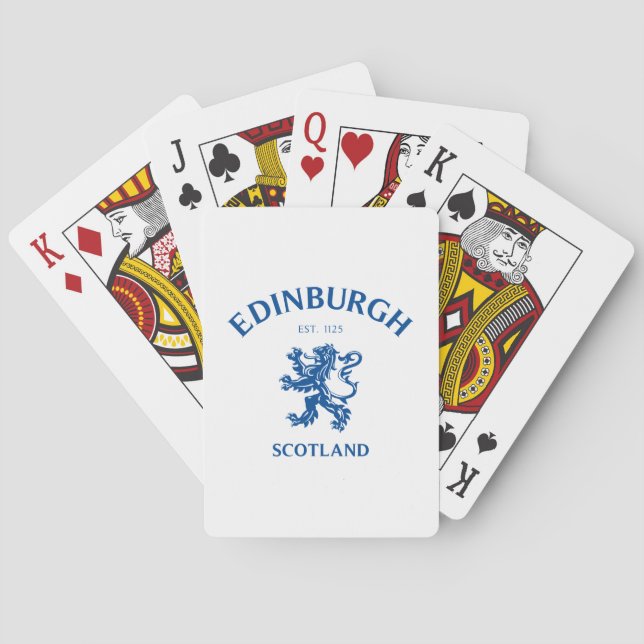 EDINBURGH Schottland Spielkarten (Rückseite)