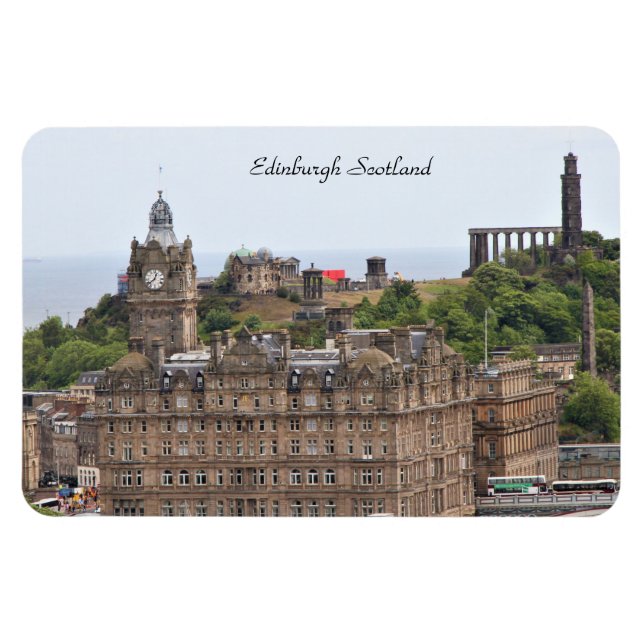 Edinburgh Schottland, Stadtbild, Fotografie Magnet (Horizontal)