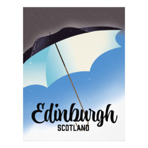 Edinburgh Schottland Umbretto Fotodruck